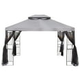 thumbnail image 1 of Garden Riplock 350 10ft x 12ft Slate Gray Top Cover Outdoor Canopy, 1 of 12