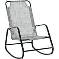 Garden Rocking Chair, Outdoor Indoor Sling Fabric Rocker for Patio