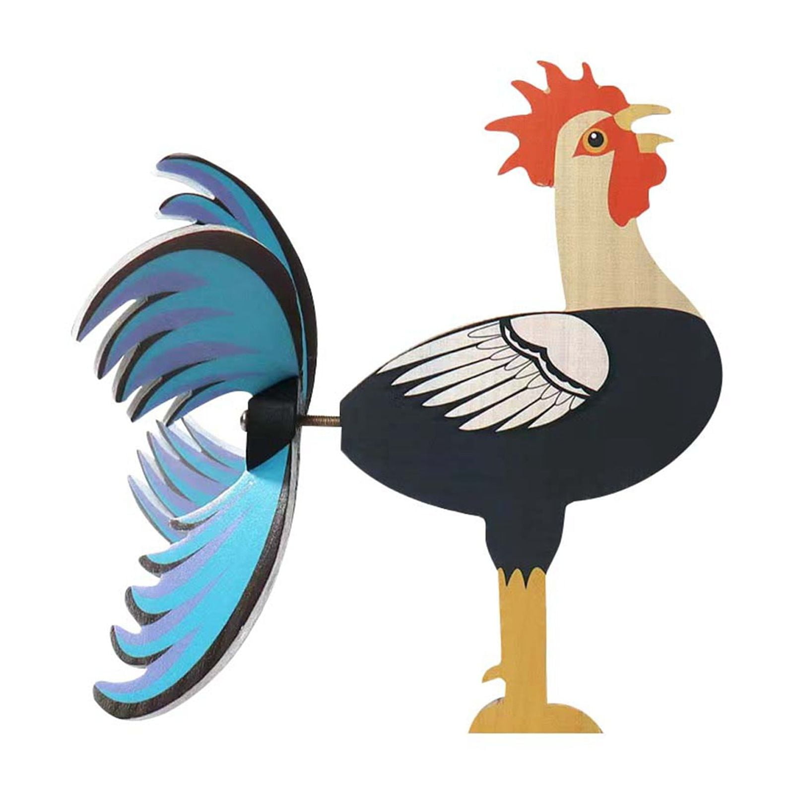 Garden Rooster And Farm Windmill Colorful De ViviG Rooster Courtyard