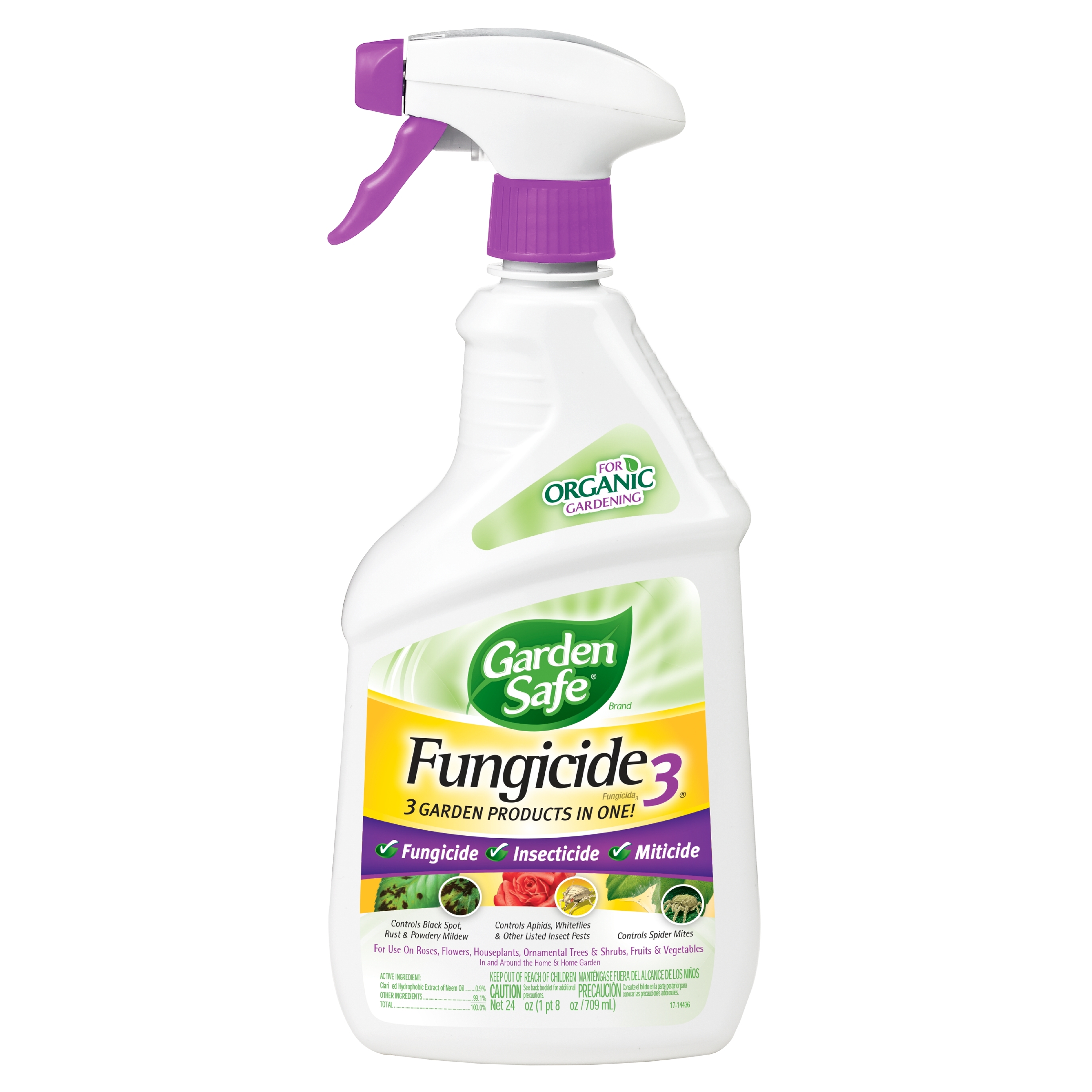 Garden Safe Brand Fungicide3 24 Ounces, 3 Garden Products in 1 - image 1 of 5