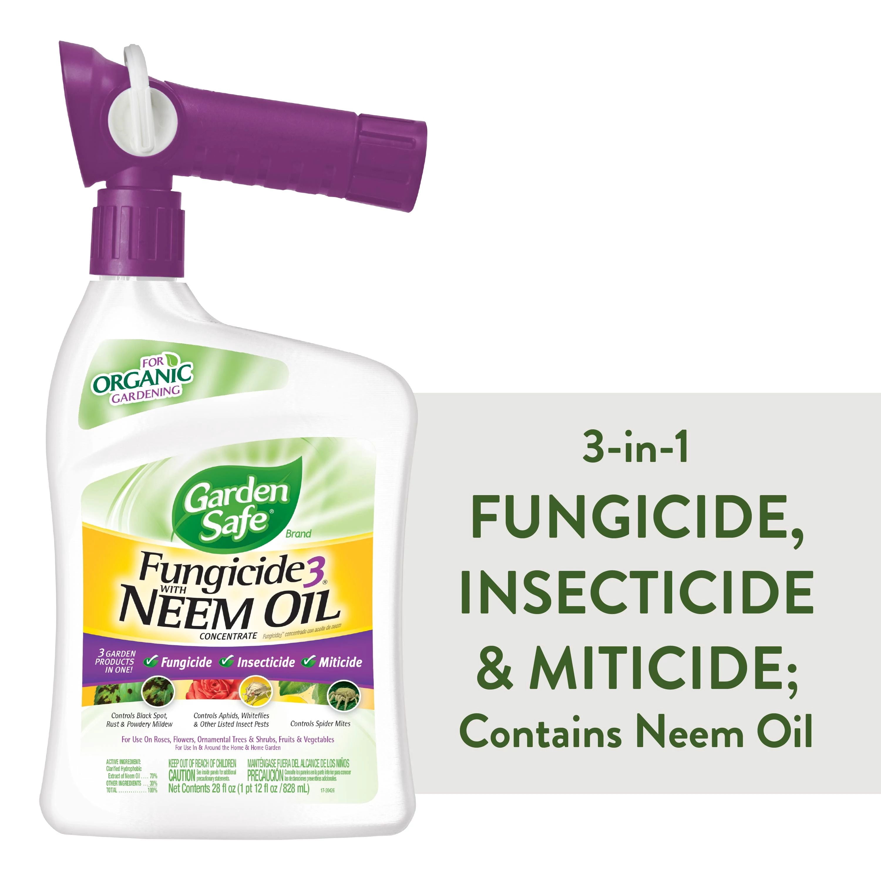 Garden Safe, Fungicide3 Neem Oil Concentrate, 28 oz - Walmart.com