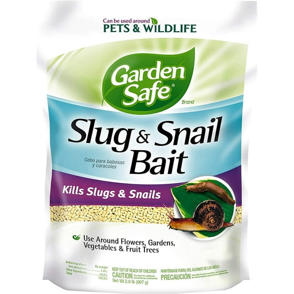 Garden Safe Slug & Snail Bait Granules - Iron Phosphate, Outdoor Use - 6 Pack, 2-Pound