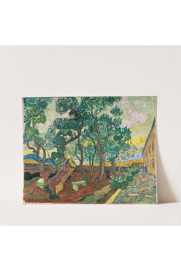 The Garden of Saint-Paul Hospital - Vincent Van Gogh Artwork - livingroom bedroom office dining room - 8x10 - High Quality Wall Art Poster Print Decor - UNFRAMED