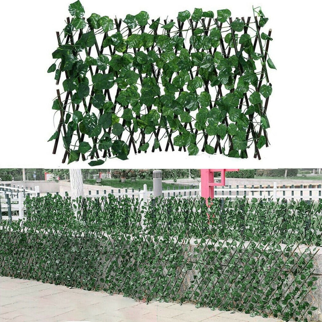 Garden Screening Expanding Trellis Fence Privacy Screen Artificial Ivy