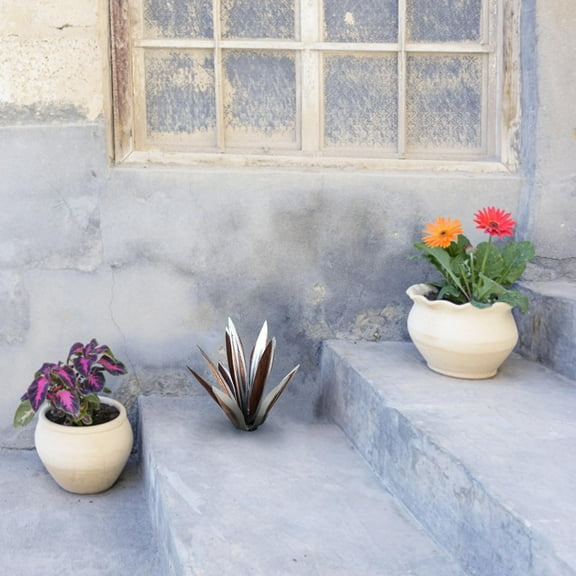 Garden Sculpture under $5! CQCYD Iron Tequila Plant Garden Sculpture, Metal Agave Plant Outdoor Decor, Handmade Garden Art for Yard Patio, Modern Home Decoration Sculpture