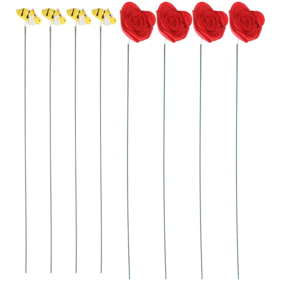 Hytrove Decorative Garden Stakes Resin Iron Plastic 16Pcs 11.8X12.9in