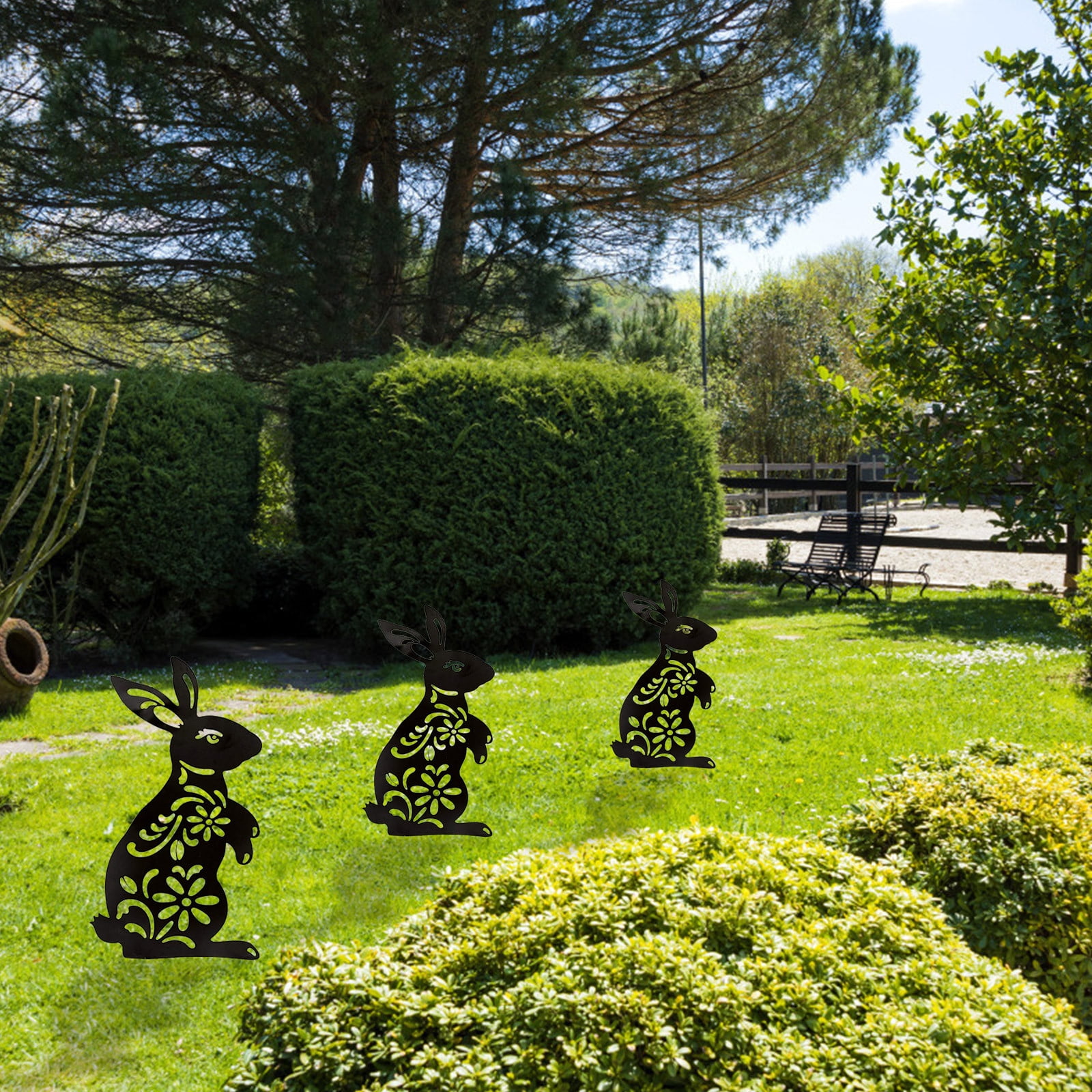 Garden Sculptures & Statues Funny Yard Art Animal Garden Inserts