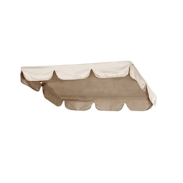 KAIYAO Garden Patio Awning Replacement Fabric Top Cover Front Valance