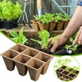 thumbnail image 1 of Garden Seed Starter Tray Kit, Peat Pots for Seedlings, 5 Pack 6 Cell Organic Biodegradable Plant Starter Trays for Vegetable & Flower, Indoor/Outdoor, 1 of 9
