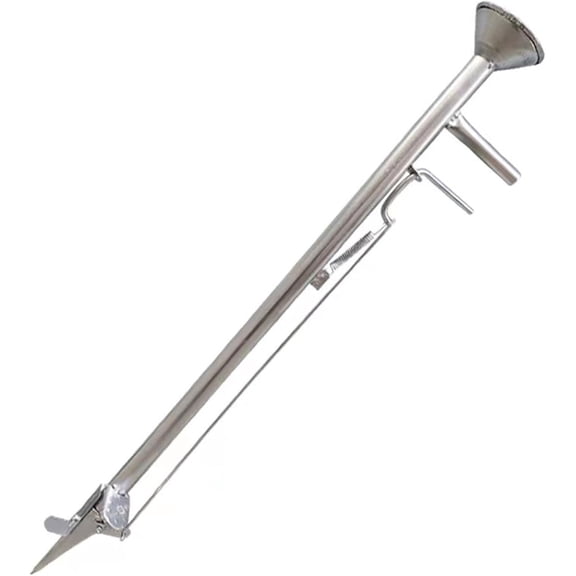 Garden Seeder Garden Bulb Transplanter ToolSeed Spreader Sowing Seed Dispenser Easy to Operate Stainless Steel Manual Planter Vegetable Metal Seeder for Beans Peanut, Length 91cm