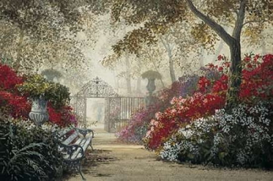 Garden Serenity Canvas Art - Juan SE Archuleta (12 x 18)