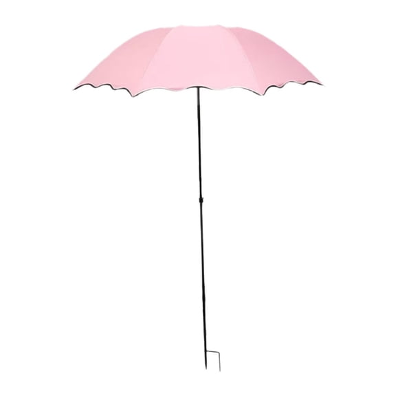 Garden Shade Umbrella, Outdoor Plant Sun Protection Parasol, Yard Decoration Shade Cover for Potted Plants, Portable Sunshade with Ground Stake, Weather Resistant Plant Awning
