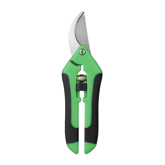 Garden Shears with Stainless Steel Blades, with Safe Lock Mechanism Handheld Garden Clippers, Gardening Snips, Garden Scissors Green