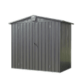thumbnail image 1 of Garden Sheds Outdoor Storage Shed 6.5'x 4.2', Metal Garden Shed for Bike, Trash Can, Tools, Lawn Mowers,Galvanized Steel Outdoor Storage Cabinet with Lockable Door for Backyard, Patio, Lawn (6.5x4.2f, 1 of 7