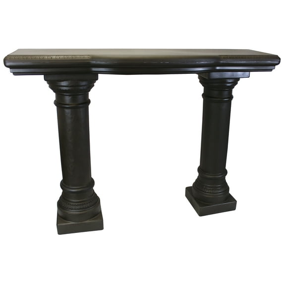 Garden Shelf with Columns – Natural Bronze Appearance – Made of Resin – Lightweight – 48”