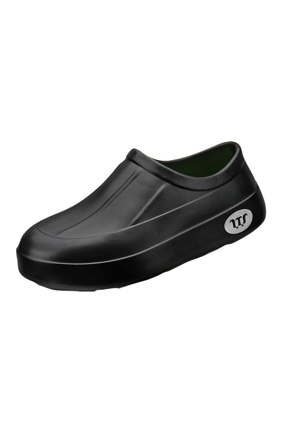 Garden Shoes for Women Men Close Toe Water Proof Chef Clogs Non Slip Comfortable Lightweight Kitchen Nursing Shoe Black Size 8