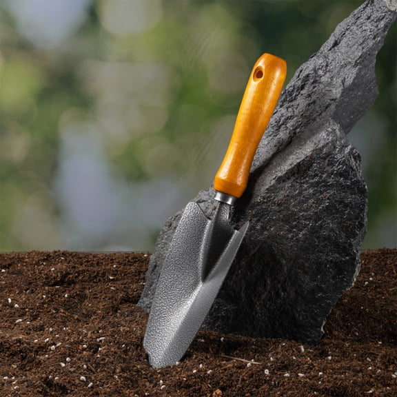 Garden Shovel Set Heavy Duty Carbon Steel Hand Trowel for Digging Gardening,Black