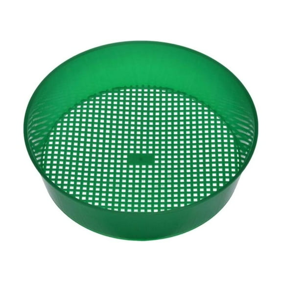 Garden Sieve Plastic Mesh Soil Sieve Mesh Screen, Plastic Garden Sieve Riddle Green for Compost Soil Stone Mesh Gardening Tool, for Filtering Earth Stone