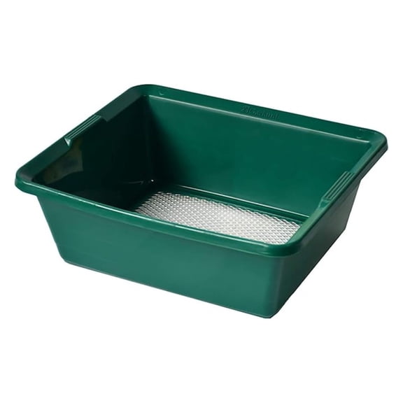 Garden Sieve & Soil Sifter 13.8 Inch - 2-in-1 Soil Compost Sifter for Gardening, Dual Mesh Screen Kit - 1/4" & 1/2" - Heavy Duty Garden Tools