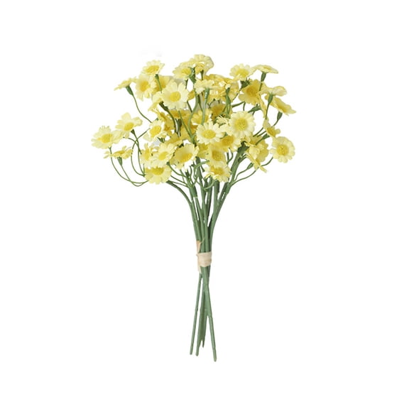 Garden Simulation 6 Flowers with Chamomile and Small DaisiesFresh, for Home and Wedding, Silk Cloth Material, Durable