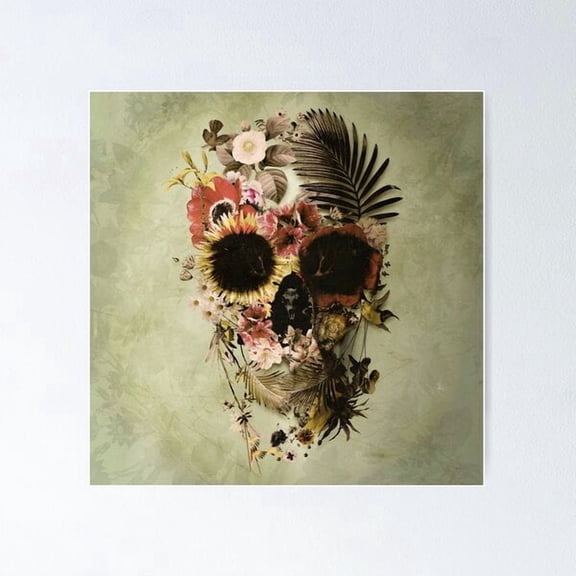 Garden Skull Light Poster, Poster Only