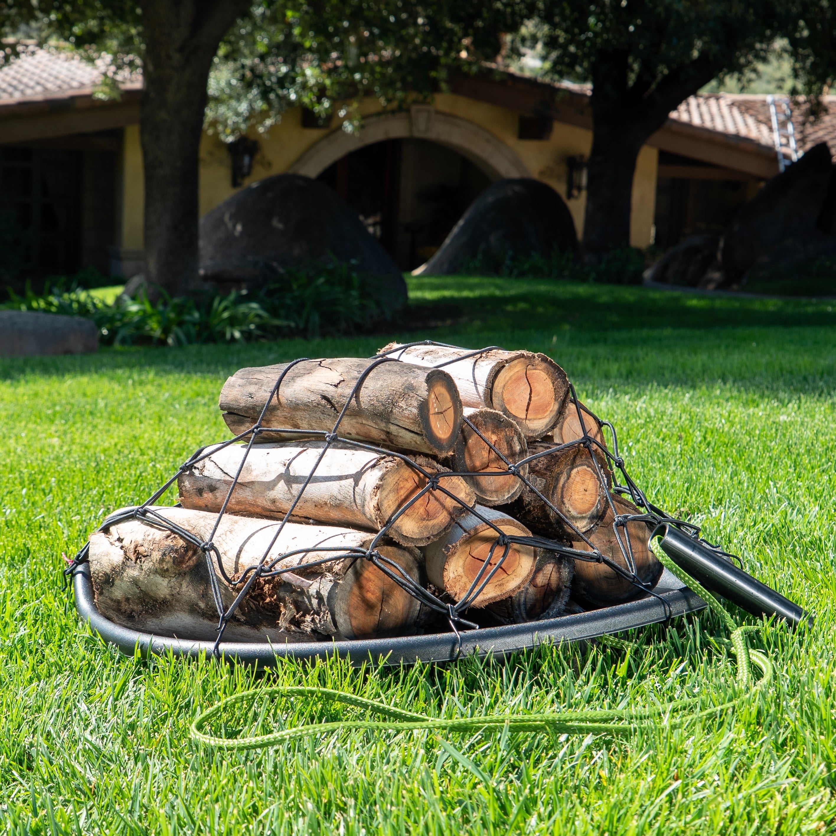 Garden Sled With Pull Cord