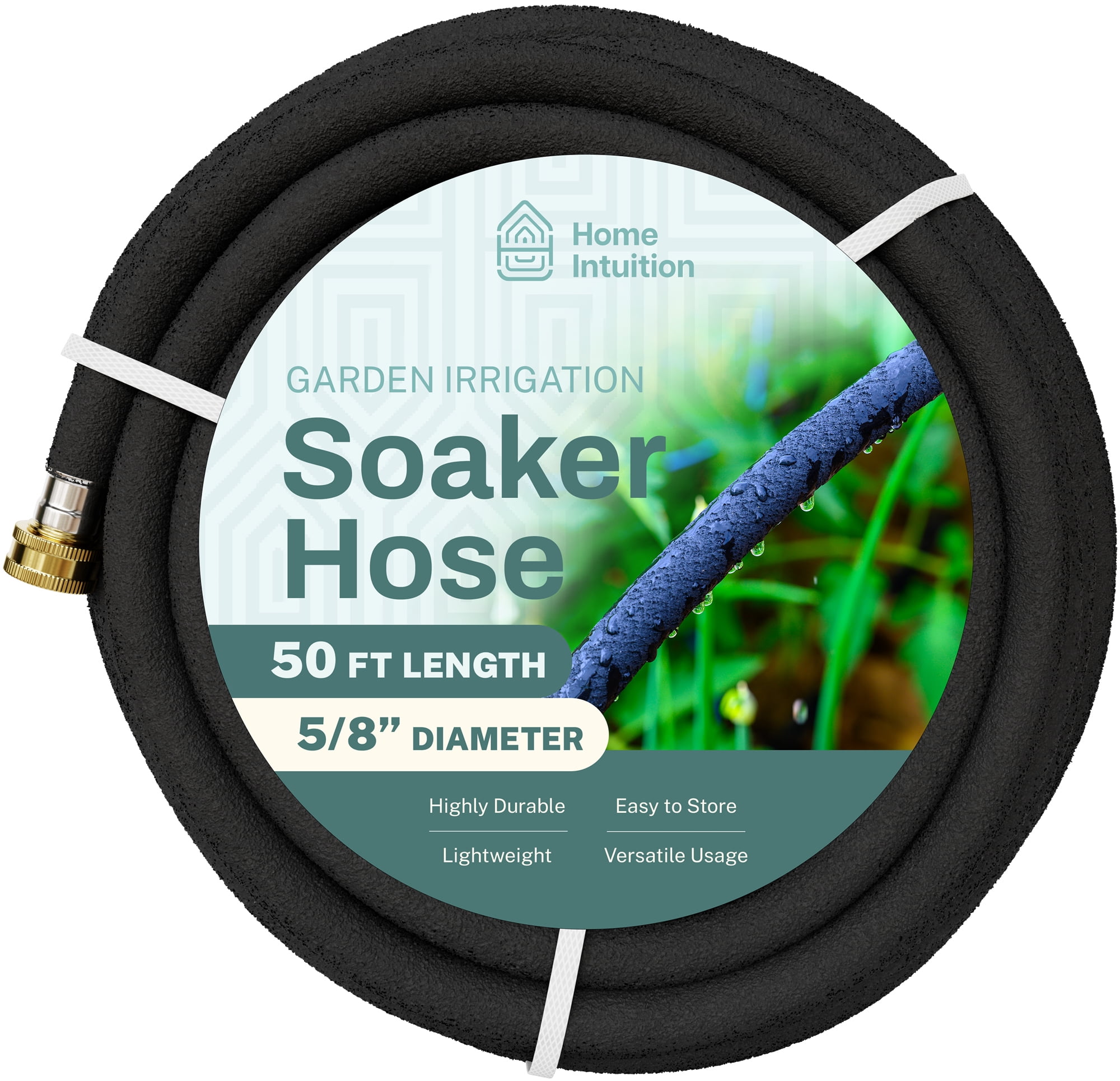 Garden Soaker Hose 50 Ft 5/8" Diameter Tubing Irrigation Soaker Hoses