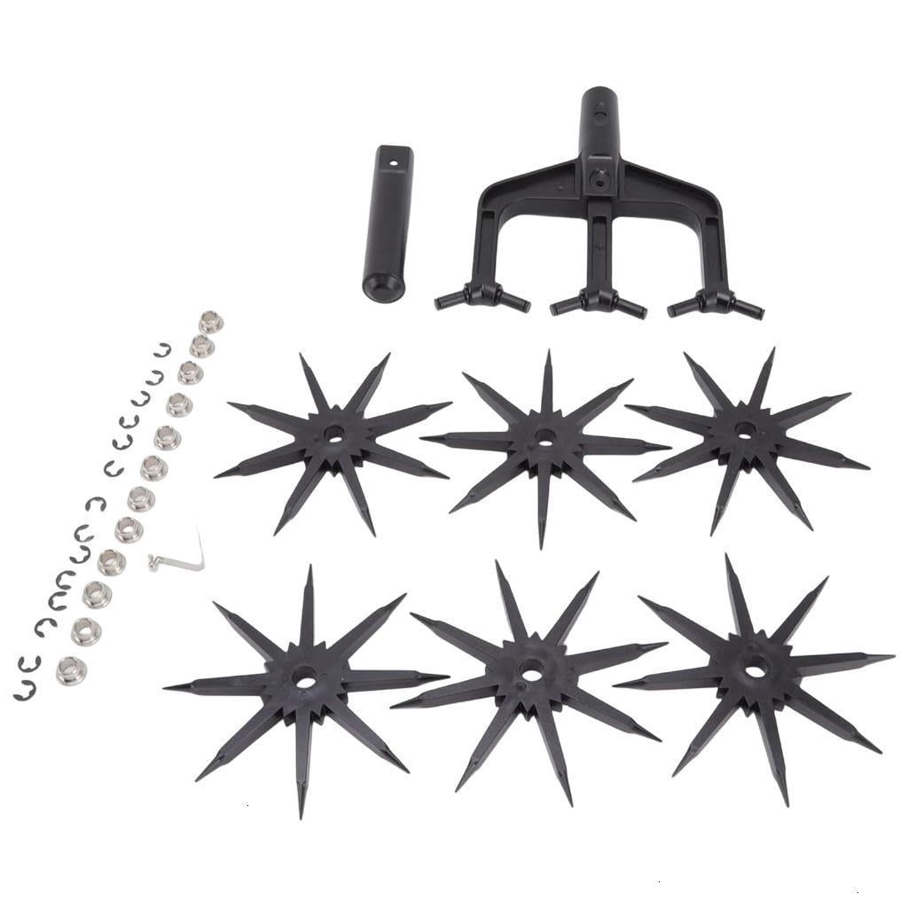Garden Soil Scarifier Rotary Cultivator Soil Plowing Tool Designed for Effective Soil Aeration and Lawns Care