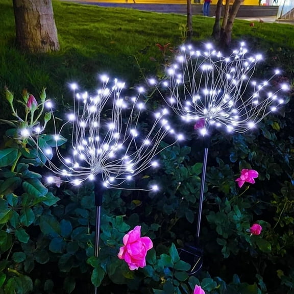 Garden Solar Firework Lights Outdoor Waterproof Christmas Yard Path Lawn 150Led