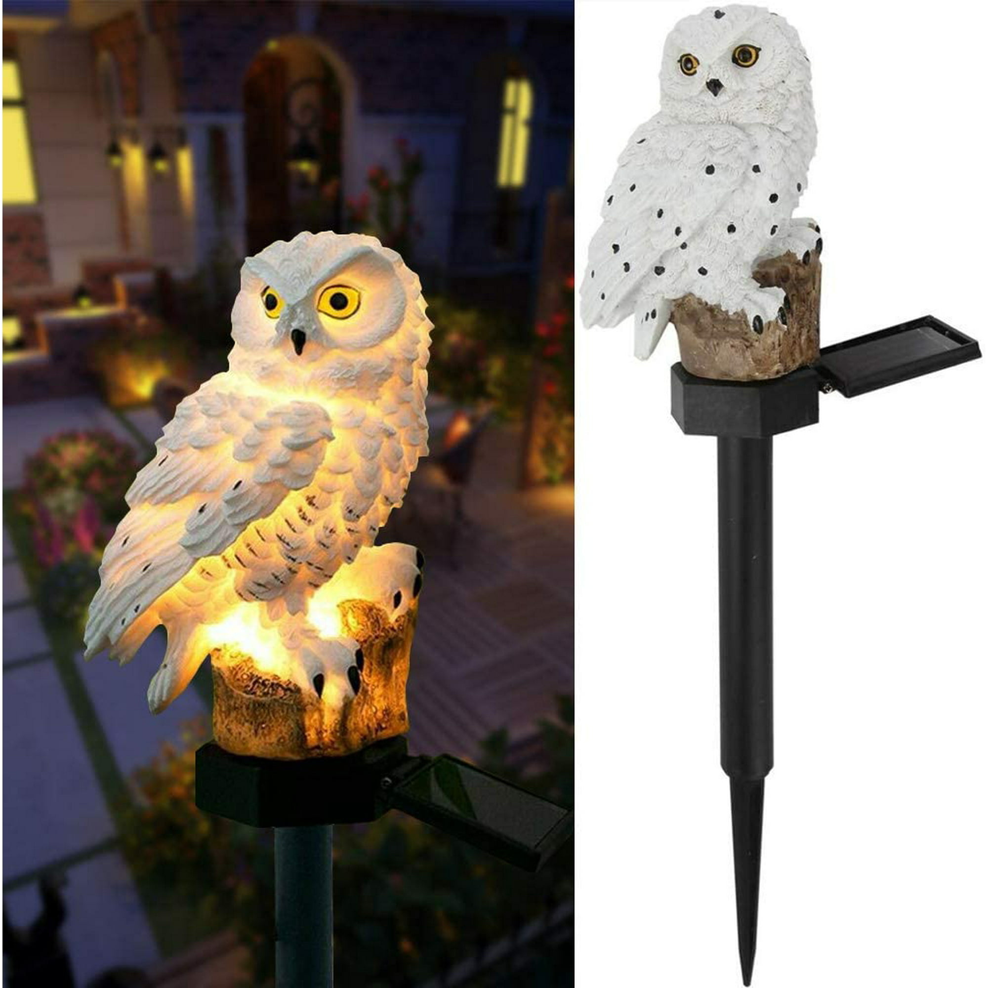 Garden Solar Lights Outdoor Decorative Resin Owl Solar LED Lights with Stake for Garden Lawn Pathway Yard Decortions - image 1 of 8