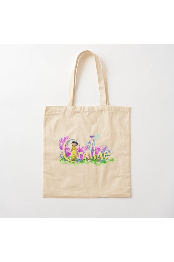 Coraline Cotton Tote Bag Canvas Tote Bag, Family Gift For Mother, Her
