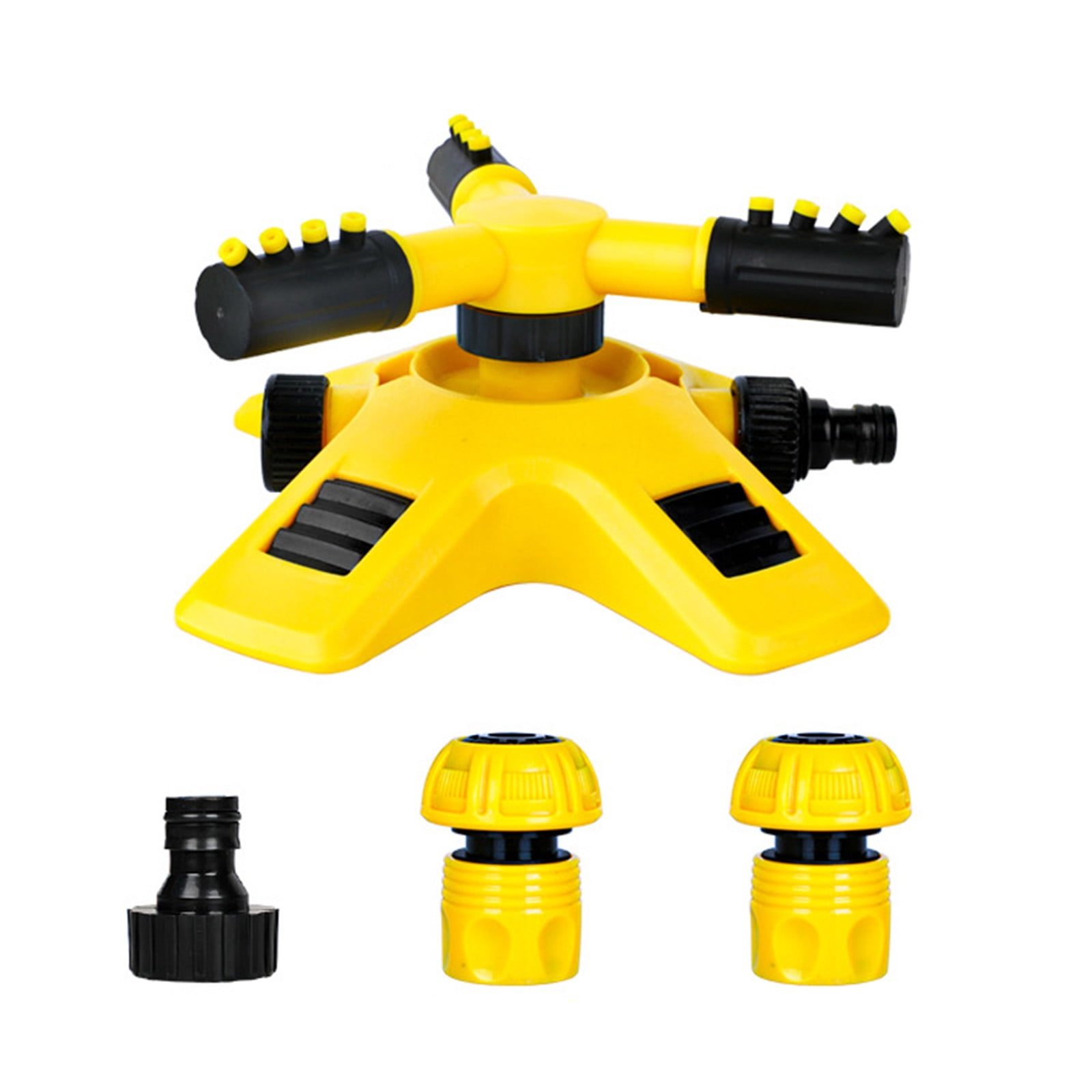 Garden Sprinkler, 360 Degree Automatic Rotating Lawn Sprayer with Large ...