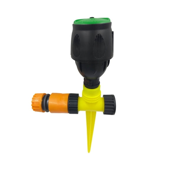 Garden Sprinkler Head Alloy Ground Insert Medium Distance Automatic Rotating Sprinkler with Full Coverage for Large Area Lawn Watering Efficient Irrigation System for Backyard and Landscape Sopatenor