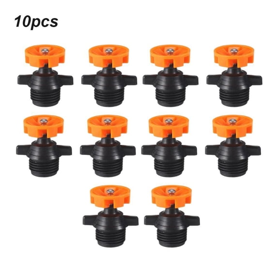 Garden Sprinkler Heads 10 Pack 360 Degree Rotary Lawn Irrigation Watering Nozzles for Yard Lawn Cooling 1/2 Inch Thread
