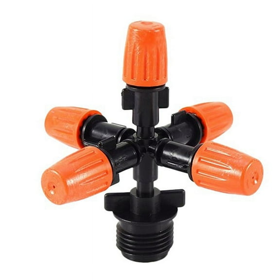 Garden Sprinklers Automatic Watering Grass Lawn Circle Rotating Water Sprinkler 5 Nozzles Garden Pipe Hose