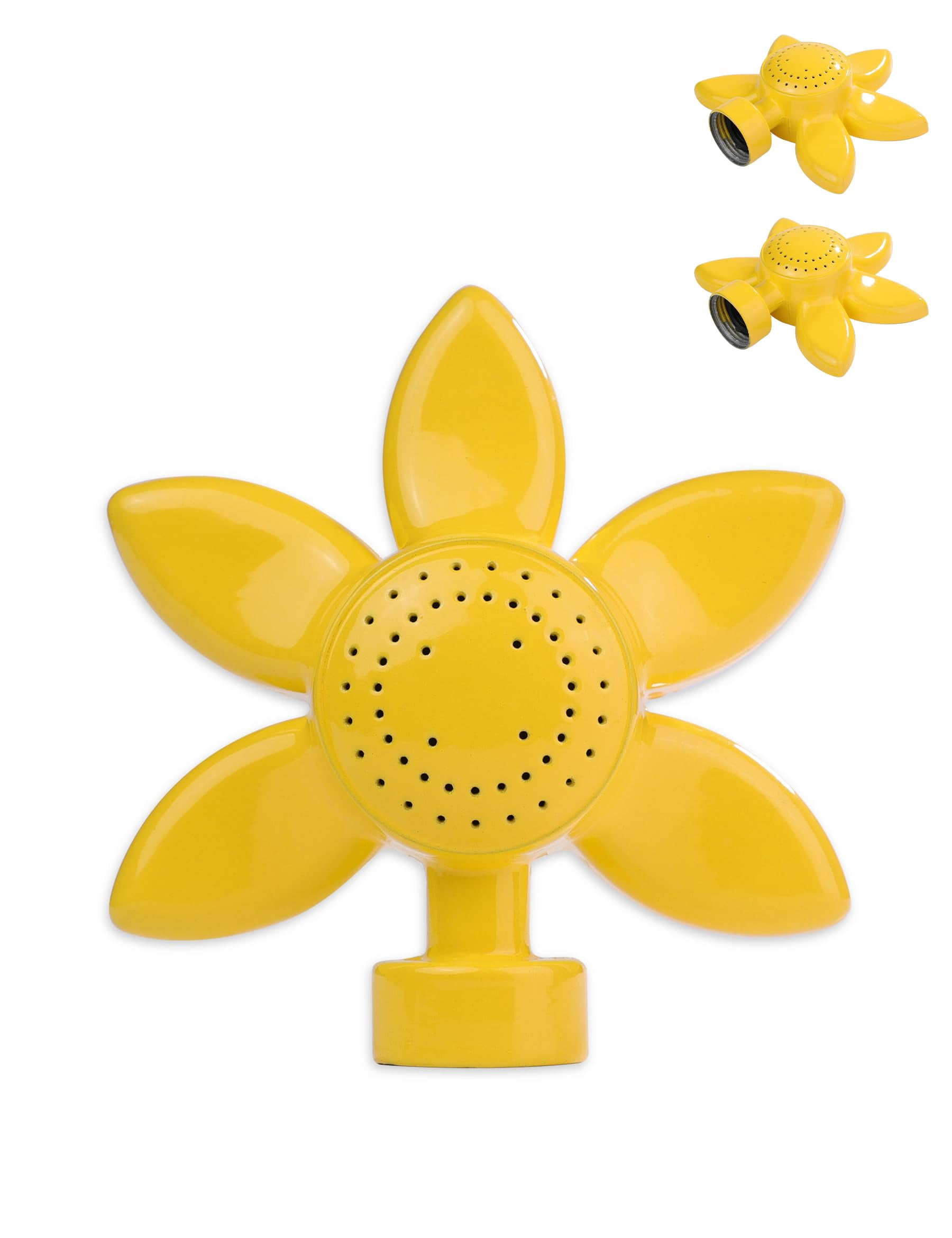 Garden Sprinklers for Small Areas Lawn Sprinkler for Small Yard Sunflower 360 Degree Metal Sprinkler Plant Watering Sprinkler Head with Gentle Water Flow for Outdoor Playing