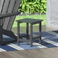 thumbnail image 1 of Garden Square Plastic Adirondack Outdoor Side Table, Gray, 1 of 5