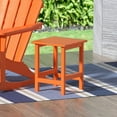thumbnail image 1 of Garden Square Plastic Adirondack Outdoor Side Table, Orange, 1 of 5