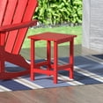 thumbnail image 1 of Garden Square Plastic Adirondack Outdoor Side Table, Red, 1 of 3