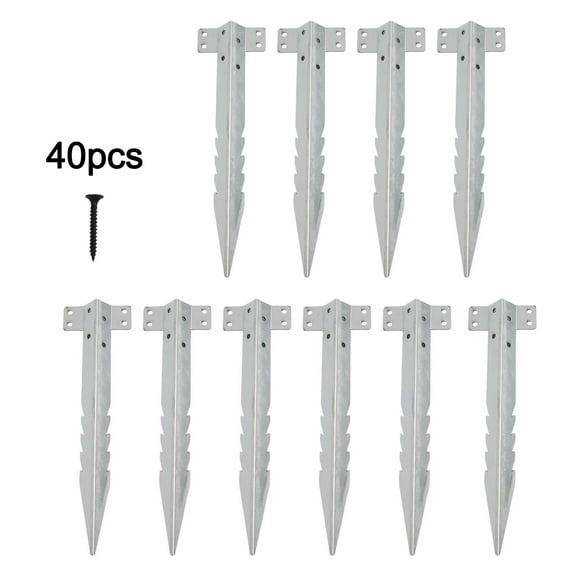 Garden Stabilization Railway Sleeper Brackets Easy Installation Screws Garden Stakes Metal Brackets Weather Resistant Material