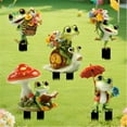 thumbnail image 1 of Garden Stake under $5! Xqxayjr Cute Frog Garden Stake, Flower-Holding Frog Outdoor Decoration, 2D Acrylic Garden Ornament for Yard and Flower Bed, Cheerful Frog Statue for Garden Decor, 1 of 9