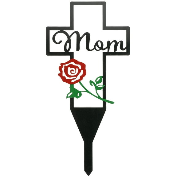 WHAMVOX Garden Stake Ornament Graves Cemetery Stake Decoration Creative Cemetery Stake for Mom