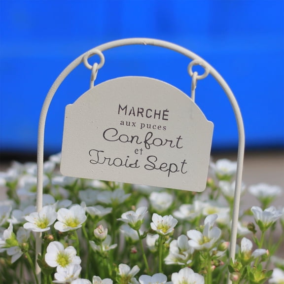 Garden Stake Plant Label, Vintage Garden Marker Sign with Weather Resistant Display and Stable Ground Insert Design, Decorative Plant Tag for Flower Pot Yard Patio Balcony