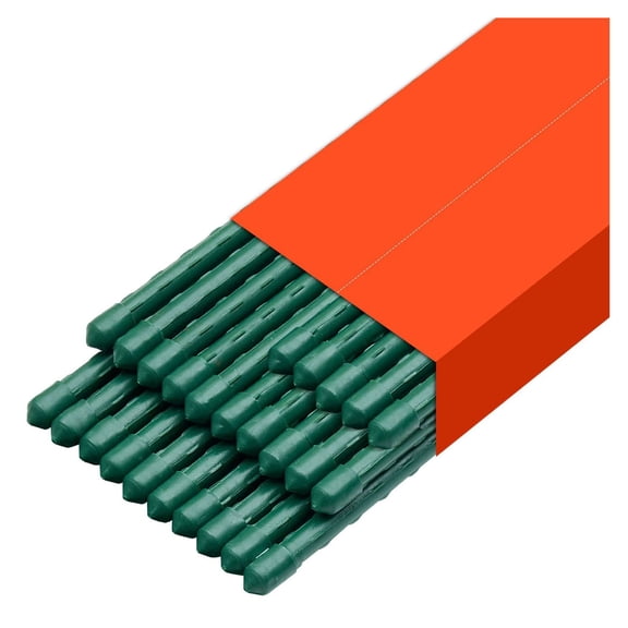 Garden Stakes 25 Pack, 70.87 inch, Plant Supports for Climbing Plants, Tomato Stakes, Metal with PE Coating, Garden Sticks for Outdoor Vegetables