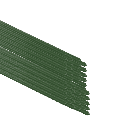 Garden Stakes 2FT 100 Pack,Tomato Stakes Plastic Coated Metal Plant Sticks Stakes Supports for Indoor Outdoor Plants