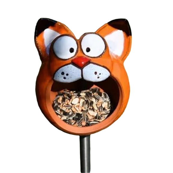 Garden Stakes - Bird Feeders, Outdoor Bird Feeders, Animal Resin Sculpture Bird Feeders, Garden Yard Decoration Gifts B