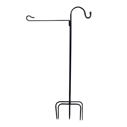 Garden Stand and Hook Holder for Bird Feeder with Tiger Clip and Stoppers - Seasonal Outdoor Accessory for and Yard