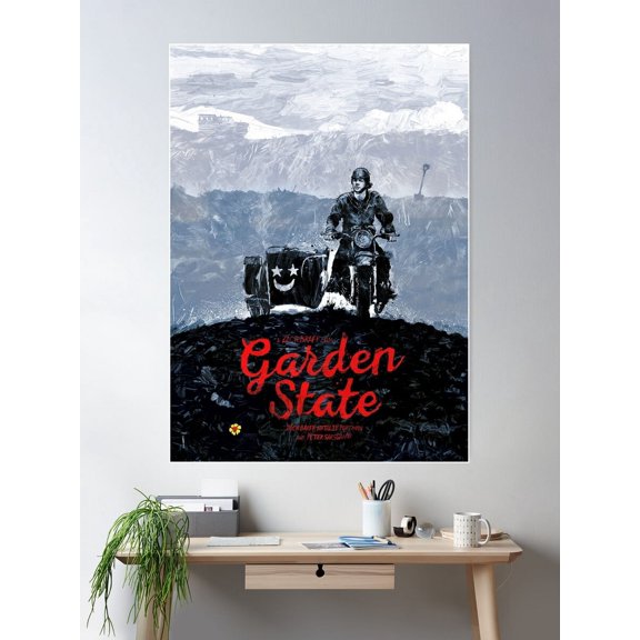 Garden State Poster Wall Art, Modern Wall Decor For Living Room Bedroom, 8x12 UNFRAMED