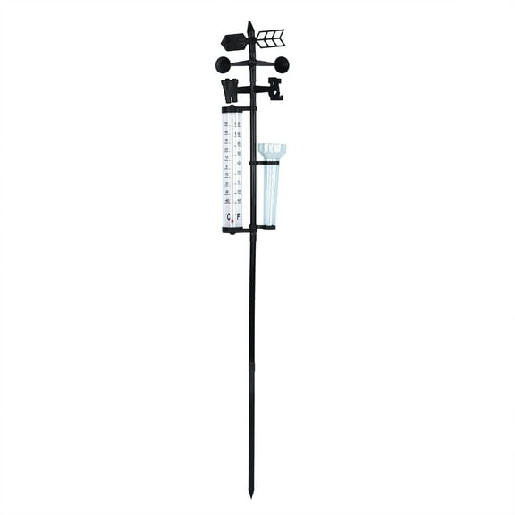 Garden Station, Weather Station, Wind Indicator For Courtyard Gardens Outdoor Yard