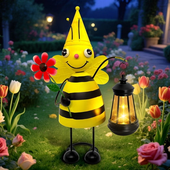 Garden Statue Bee with Lantern